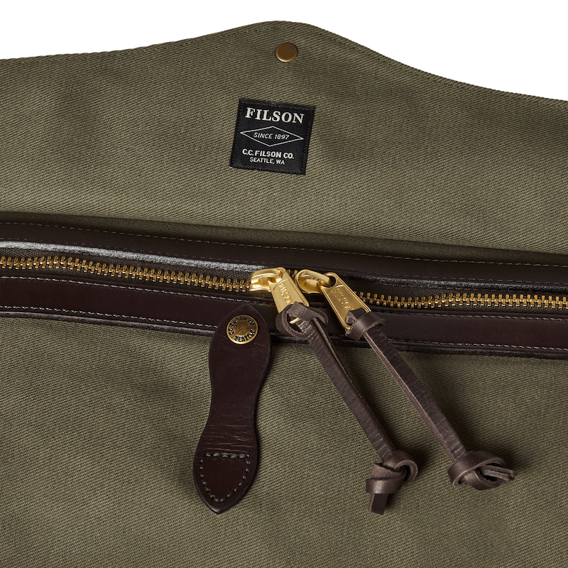 RUGGED TWILL MEDIUM DUFFLE BAG - OTTER GREEN