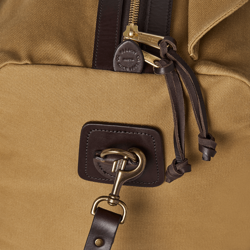 RUGGED TWILL MEDIUM DUFFLE BAG - TAN
