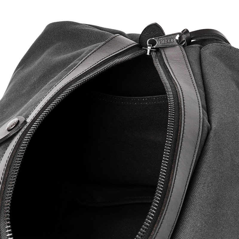 MEDIUM RUGGED TWILL DUFFLE BAG - FADED BLACK