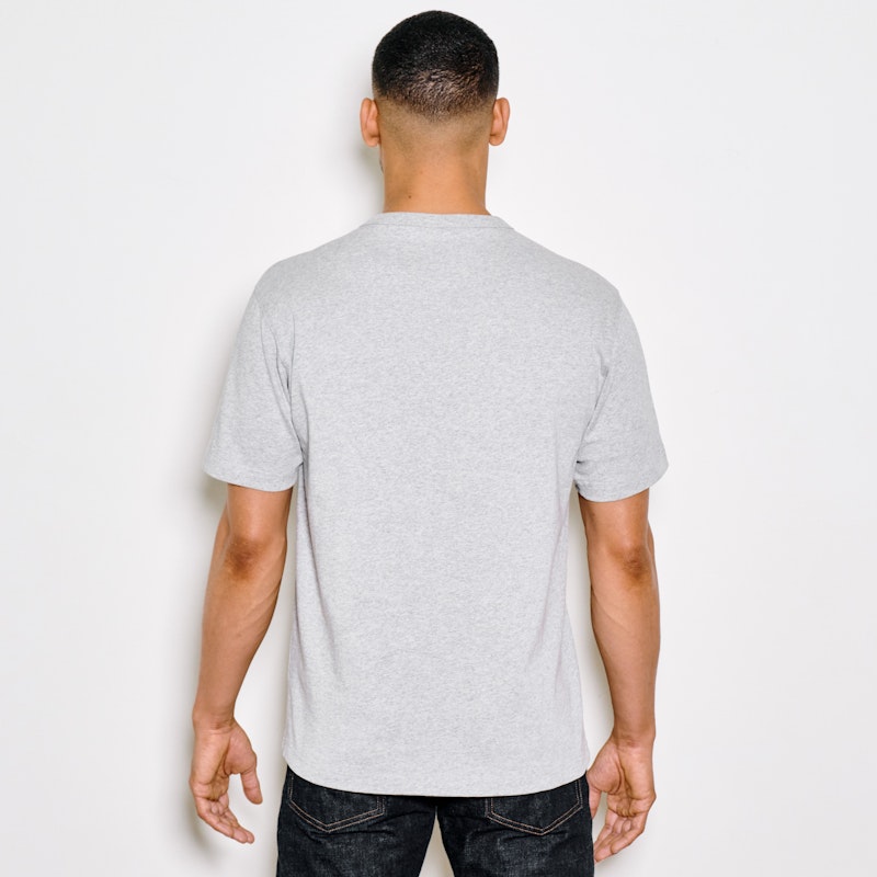 FRONTIER HENLEY T-SHIRT - HEATHER GRAY