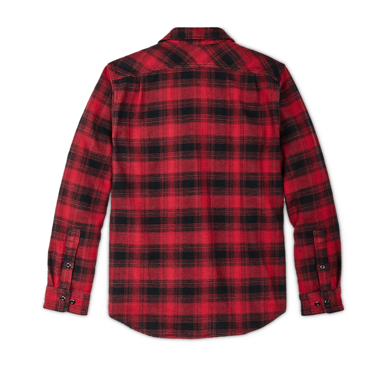 VINTAGE FLANNEL WORK SHIRT - Red Oak Ombre