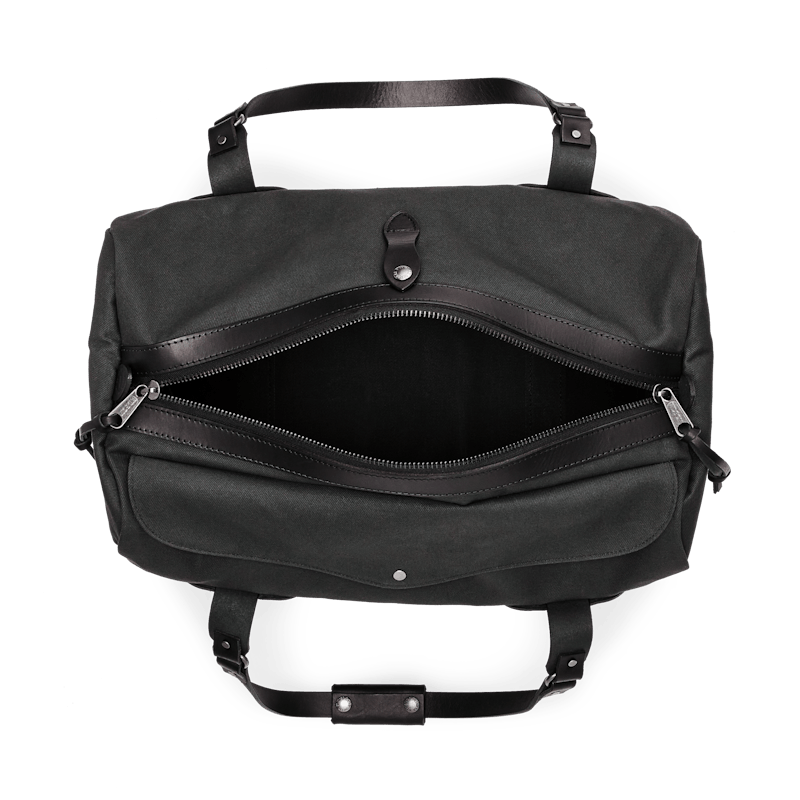 MEDIUM RUGGED TWILL DUFFLE BAG - FADED BLACK