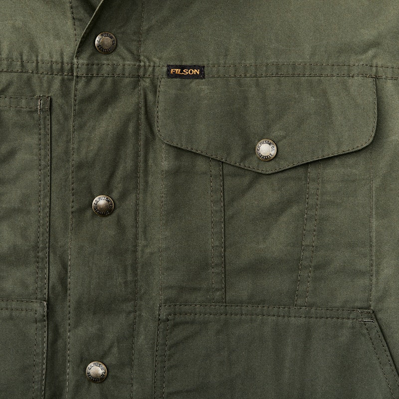 Dry Wax Short Cruiser Jacket - Olive