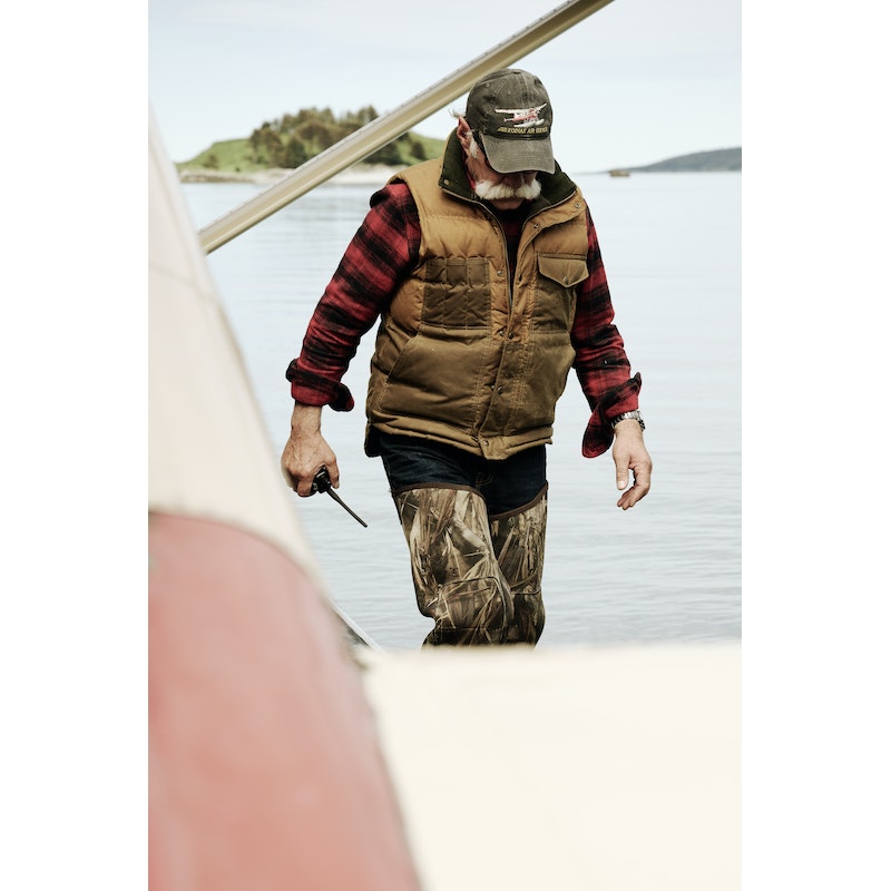 VINTAGE FLANNEL WORK SHIRT - Red Oak Ombre