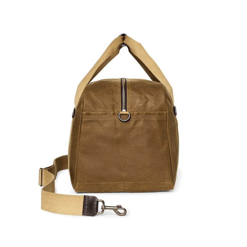 MEDIUM TIN CLOTH DUFFLE BAG - DARK TAN