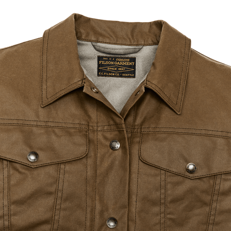 Women's Short Lined Cruiser Jacket Dark Tan