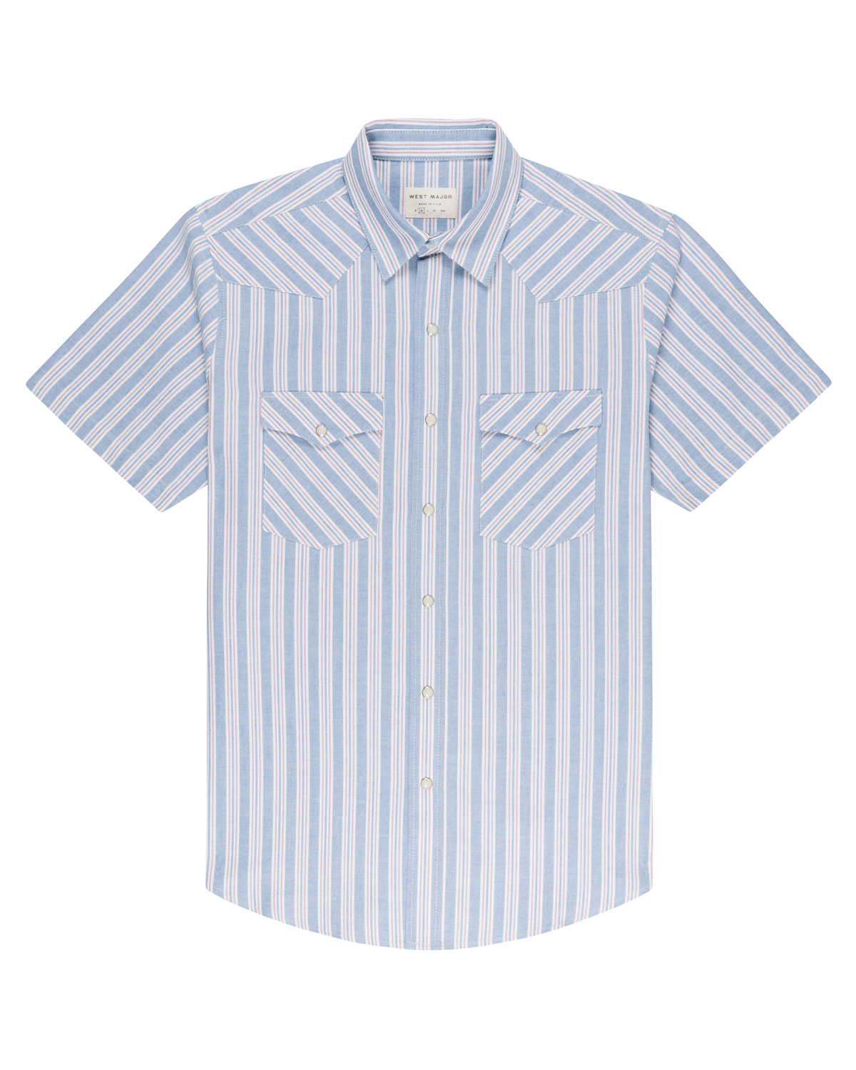 Oxford Blue Red Stripe