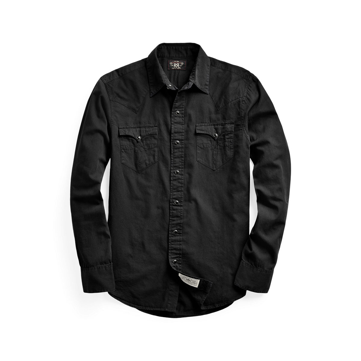 RRL Slim Fit Twill Western Shirt
