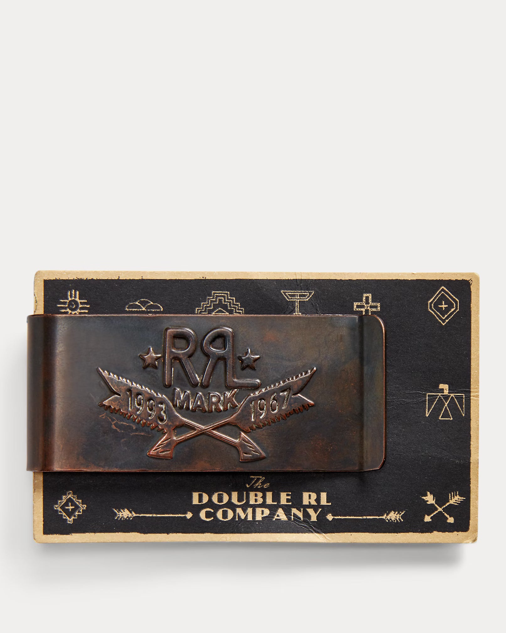 RRL Hand-Tooled Leather Money Clip