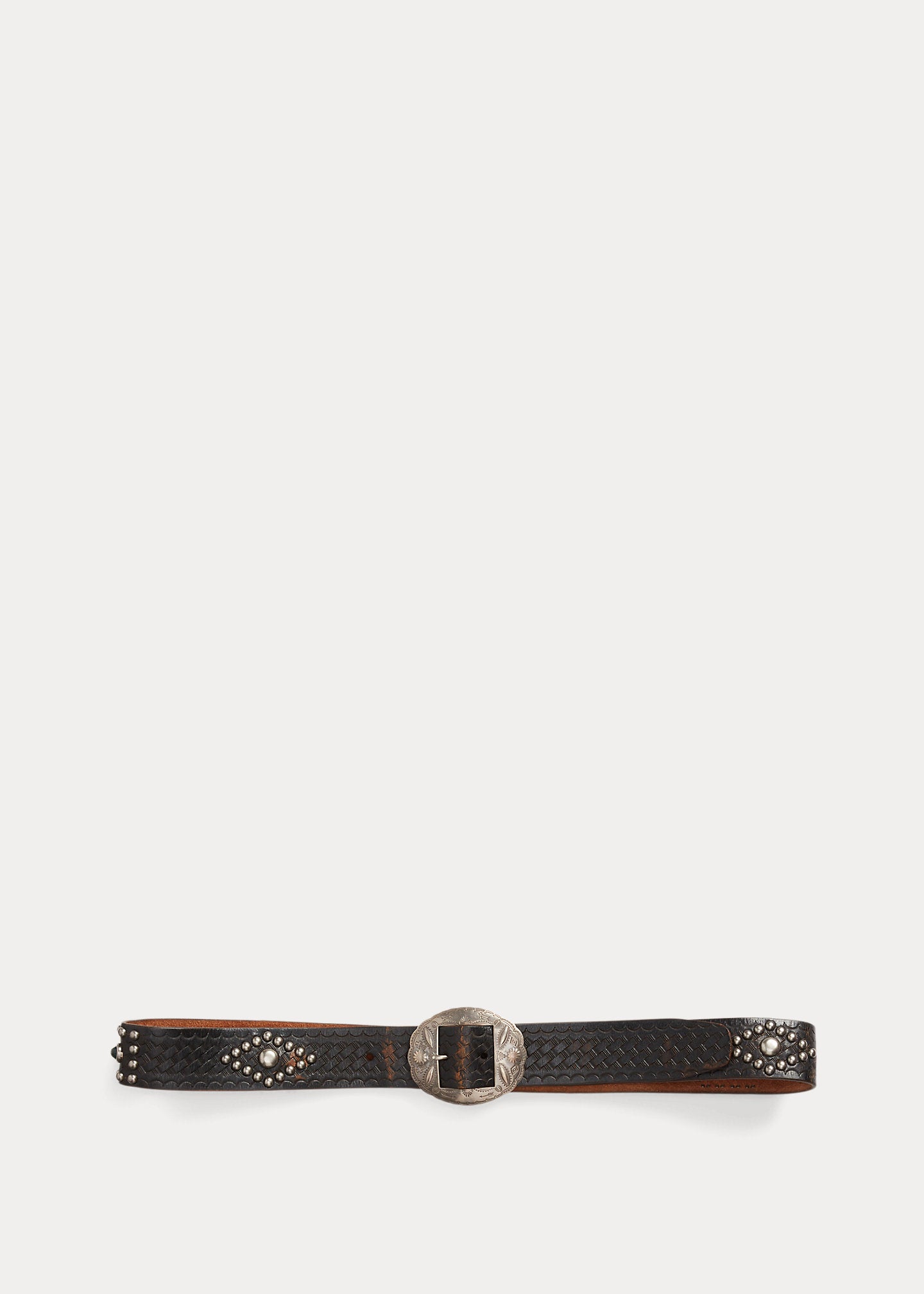 RRL Studded Leather Belt
