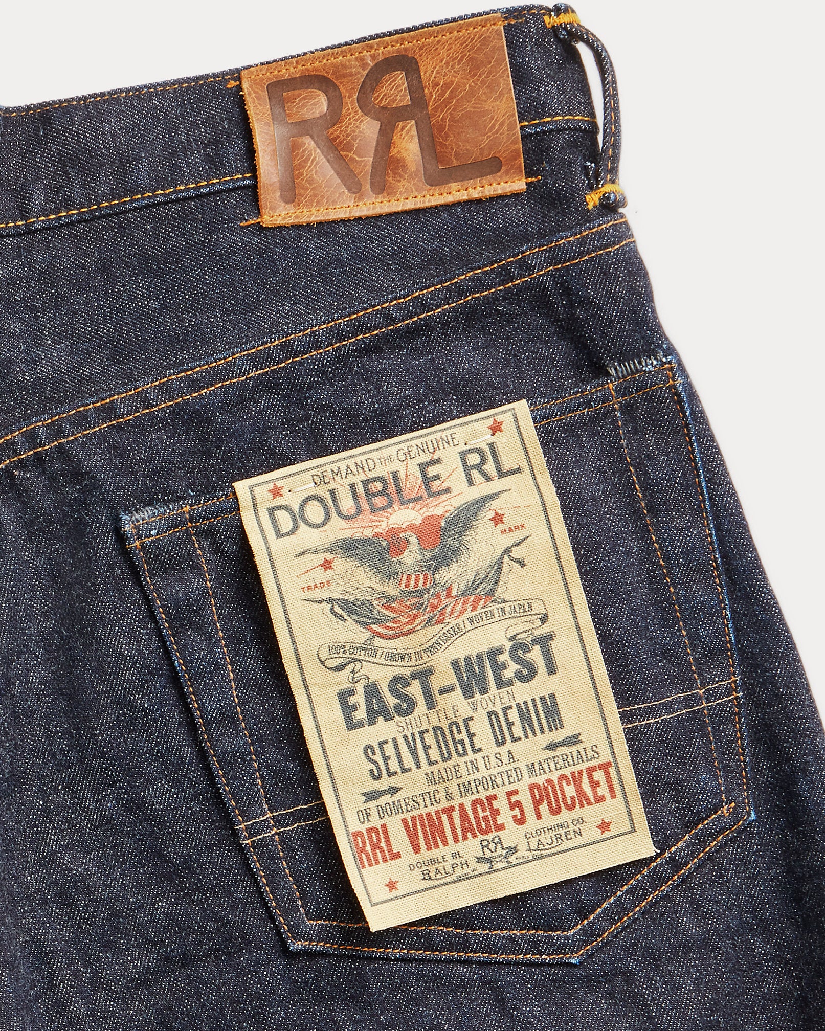 RRL Vintage 5-Pocket East-West Selvedge Jean