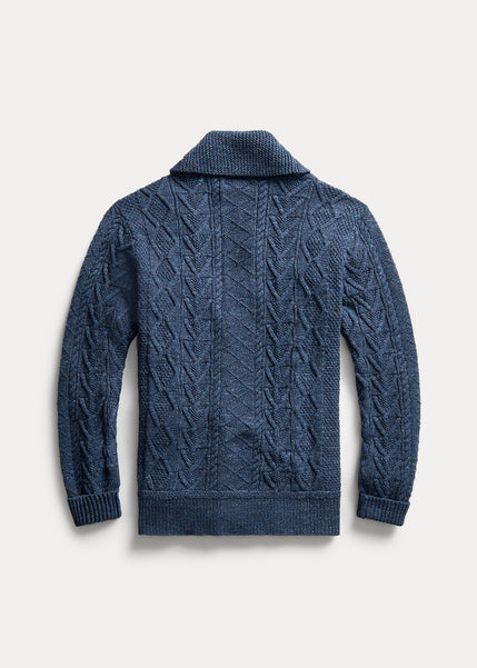 RRL Aran-Knit Cotton Cardigan