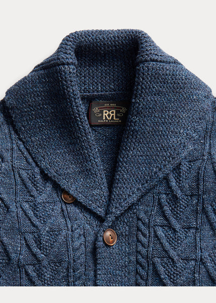 RRL Aran-Knit Cotton Cardigan