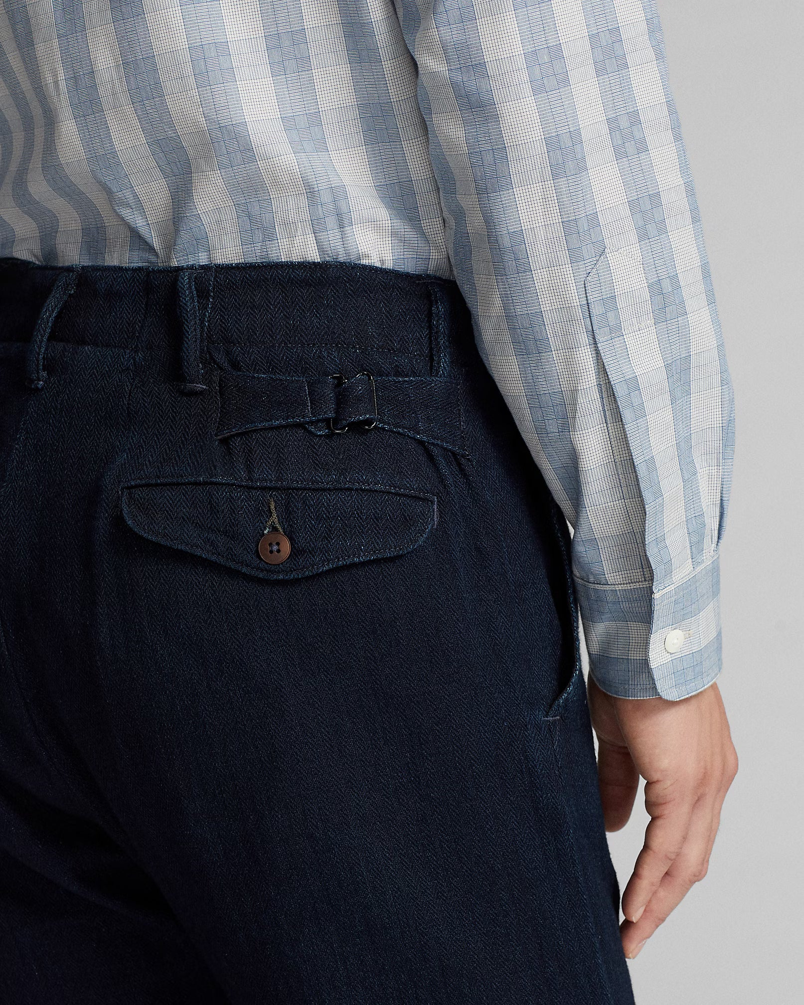 RRL Indigo Herringbone Officer’s Pant