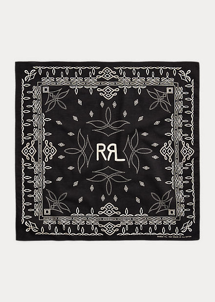 RRL Logo Cotton Bandanna