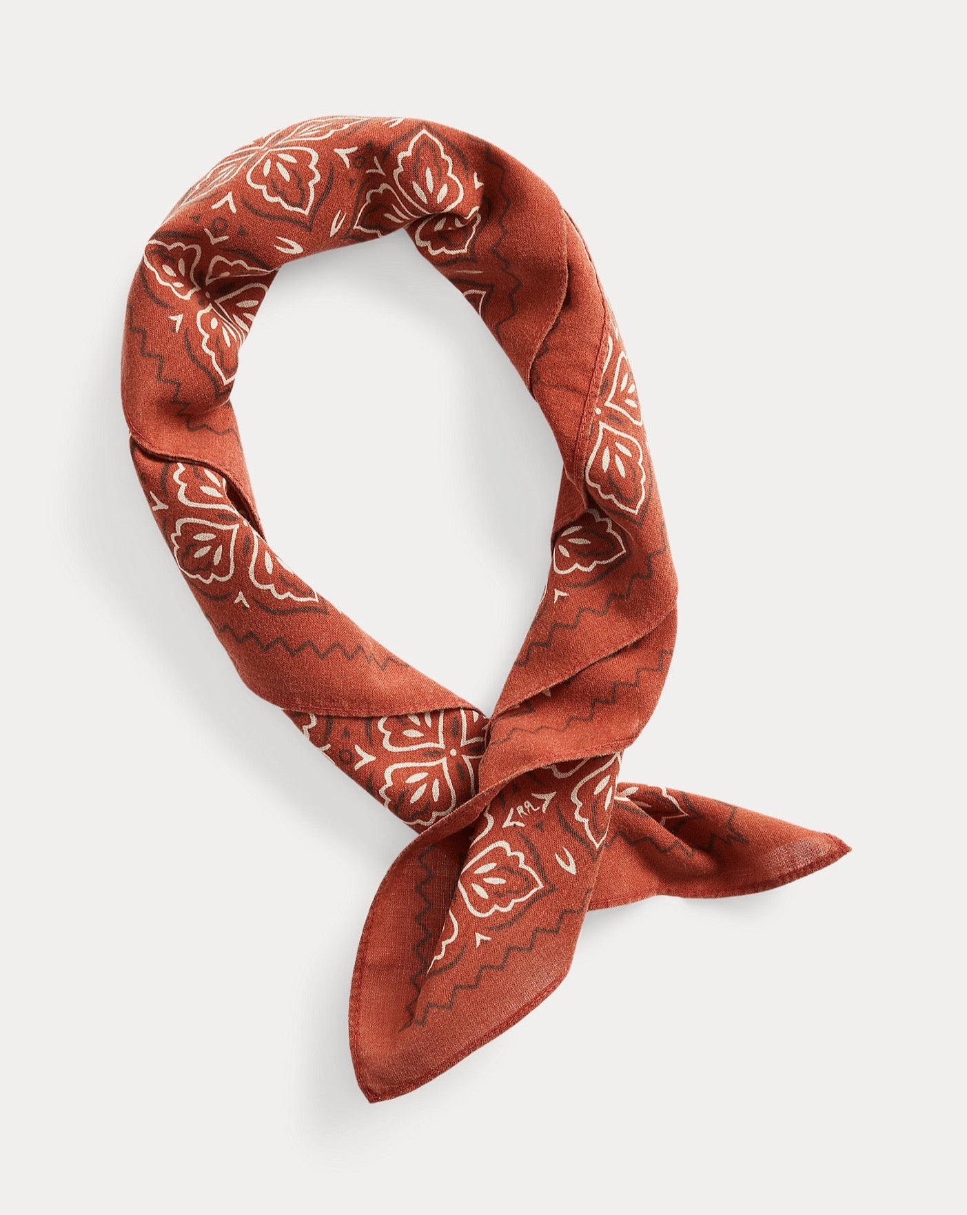 RRL Rancher Screenpring Cotton Bandana Scarf