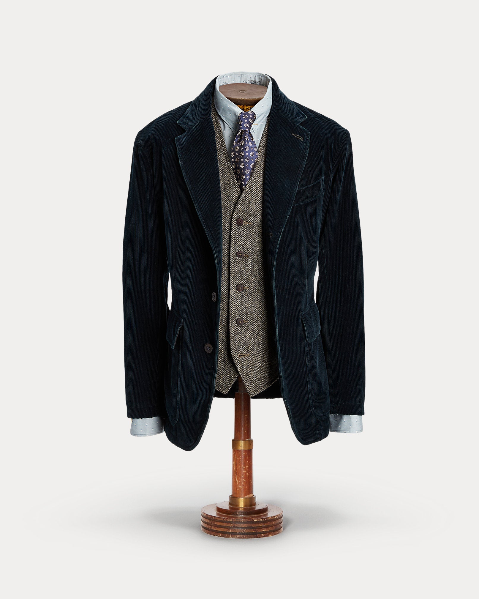 RRL Unconstructed Indigo Corduroy Sport Coat - Indigo