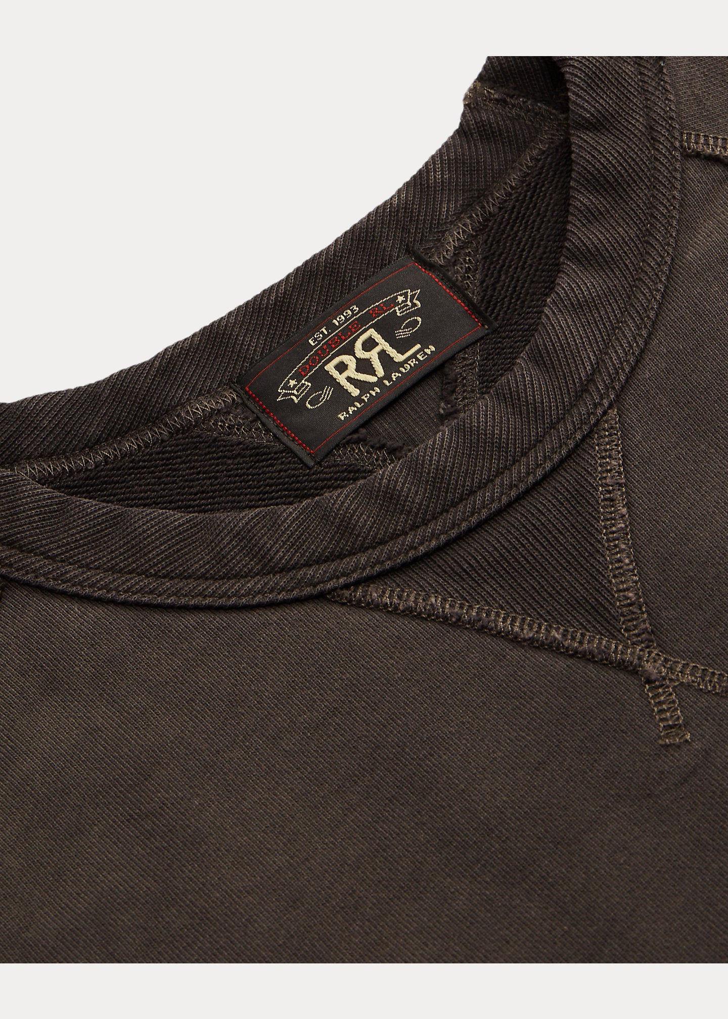 RRL Black Indigo French Terry Sweatshirt