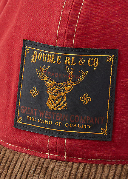 RRL Oilcloth Ball Cap