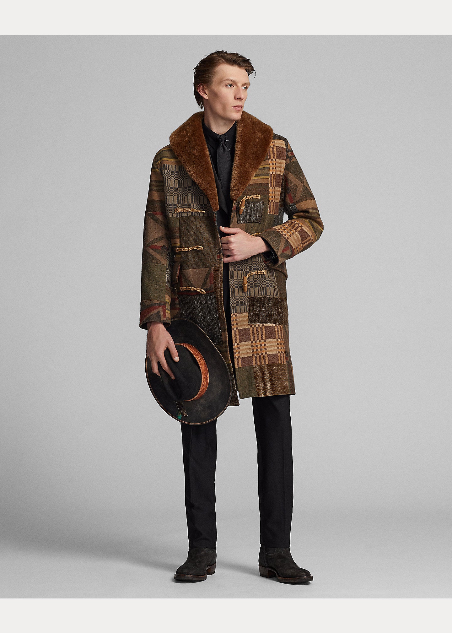 RRL Limited-Edition Shearling-Trim Coat