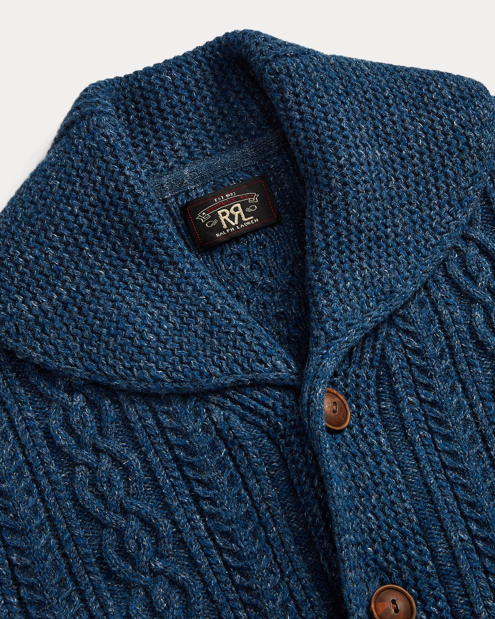 RRL Cable Cotton-Wool Shawl Cardigan for Women
