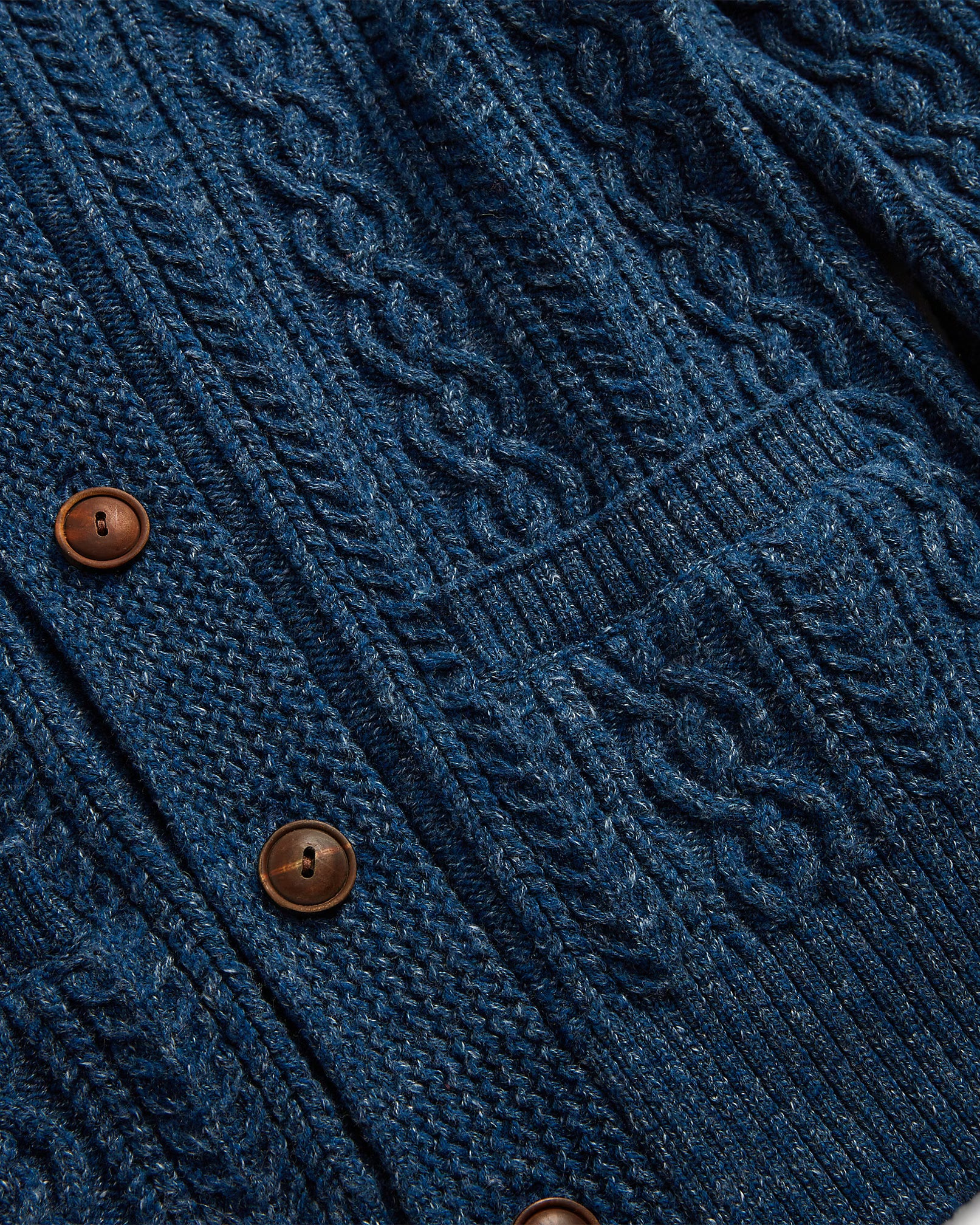 RRL Cable Cotton-Wool Shawl Cardigan for Women