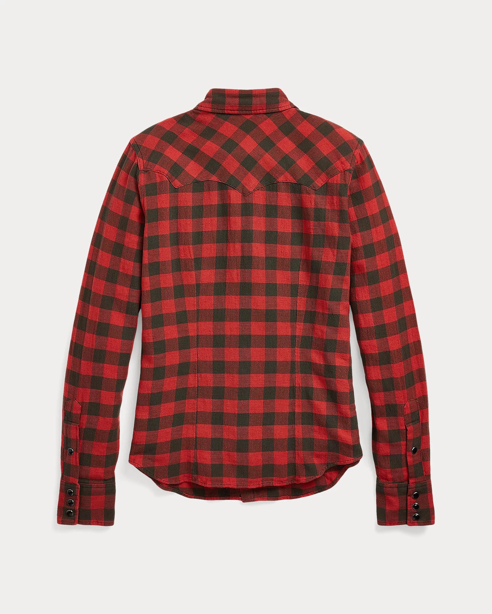RRL Plaid Cotton-Linen Western Shirt - Women