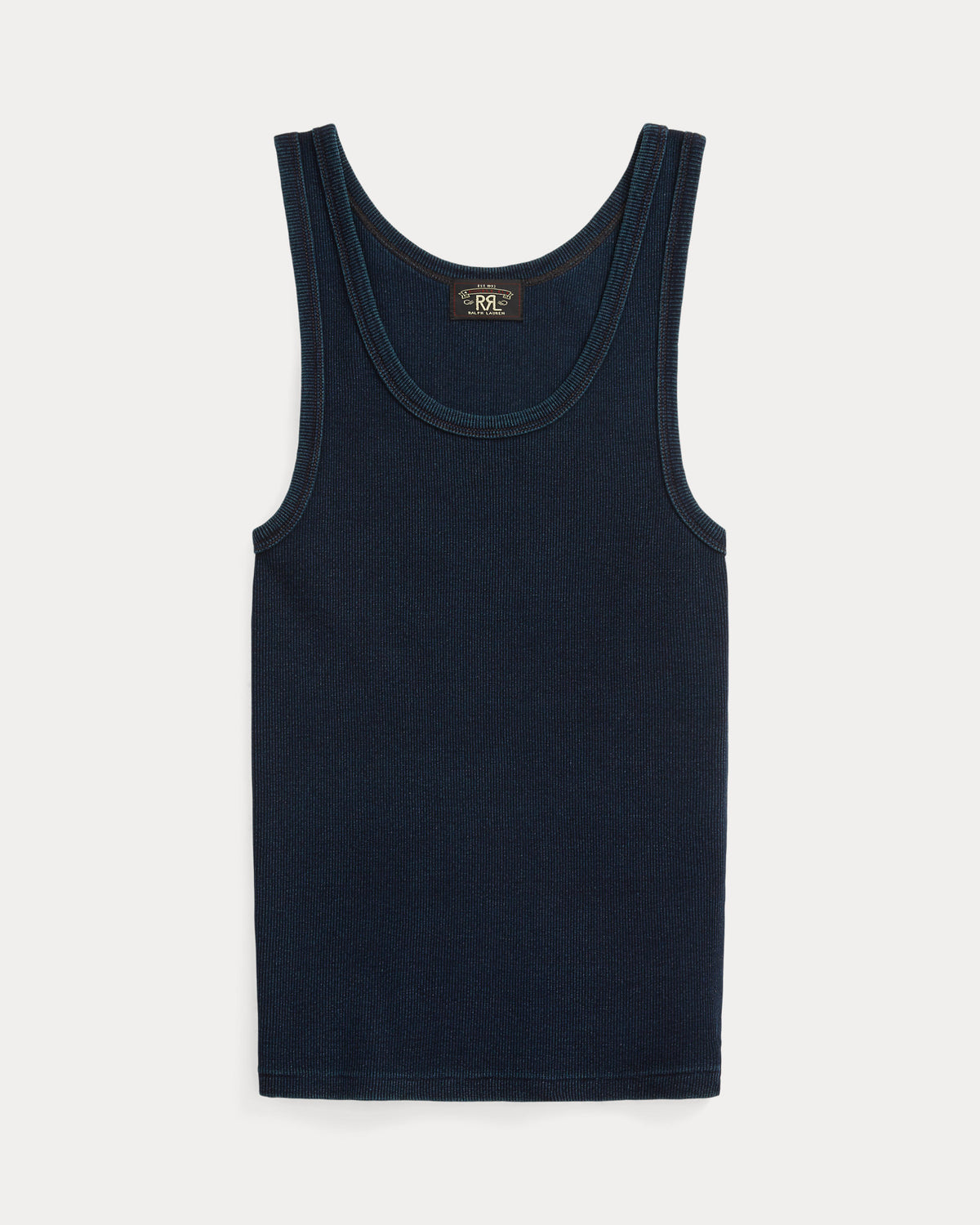 RRL - Stretch Cotton Ribbed Tank - Indigo