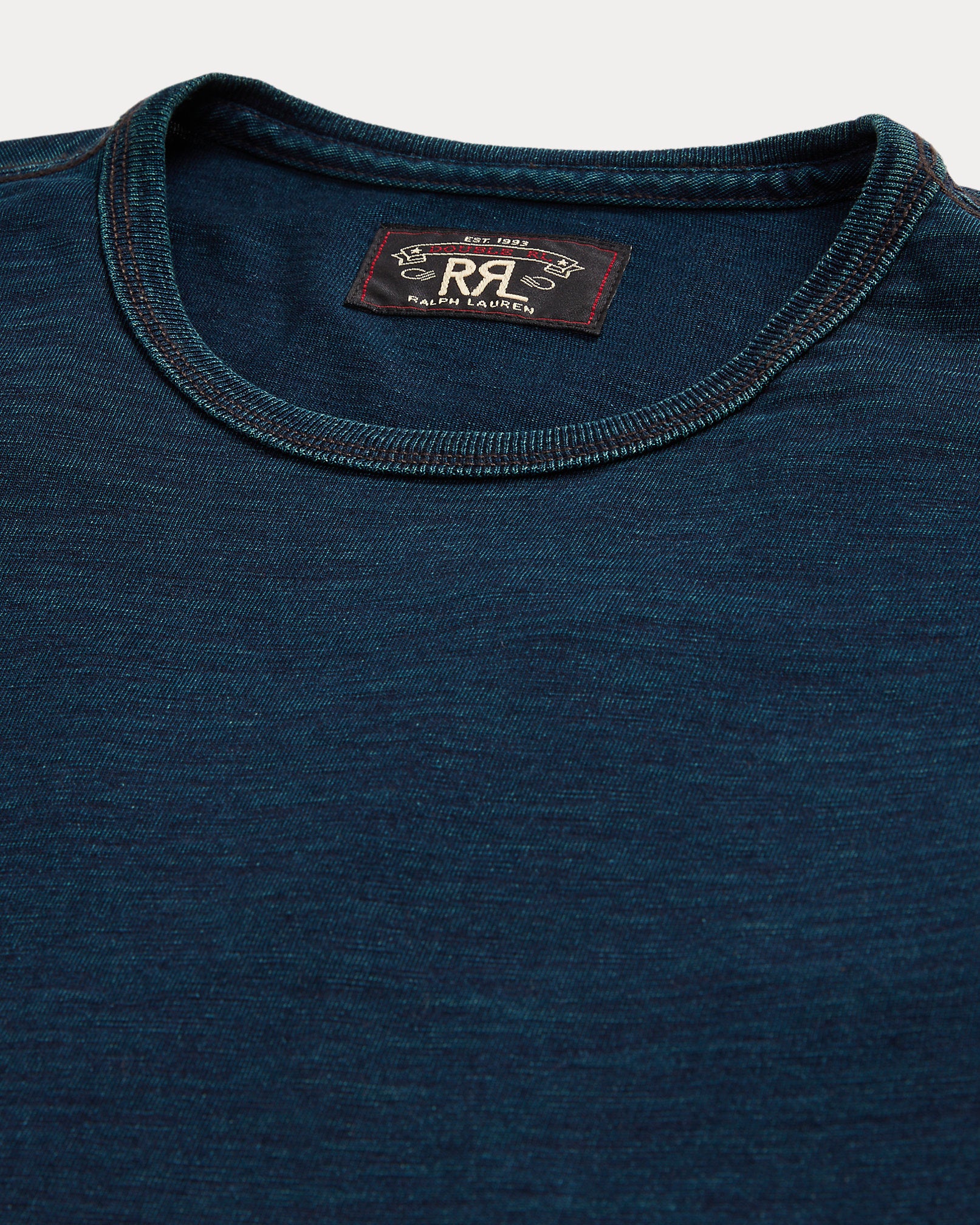 RRL Indigo Jersey Long-Sleeve T-Shirt