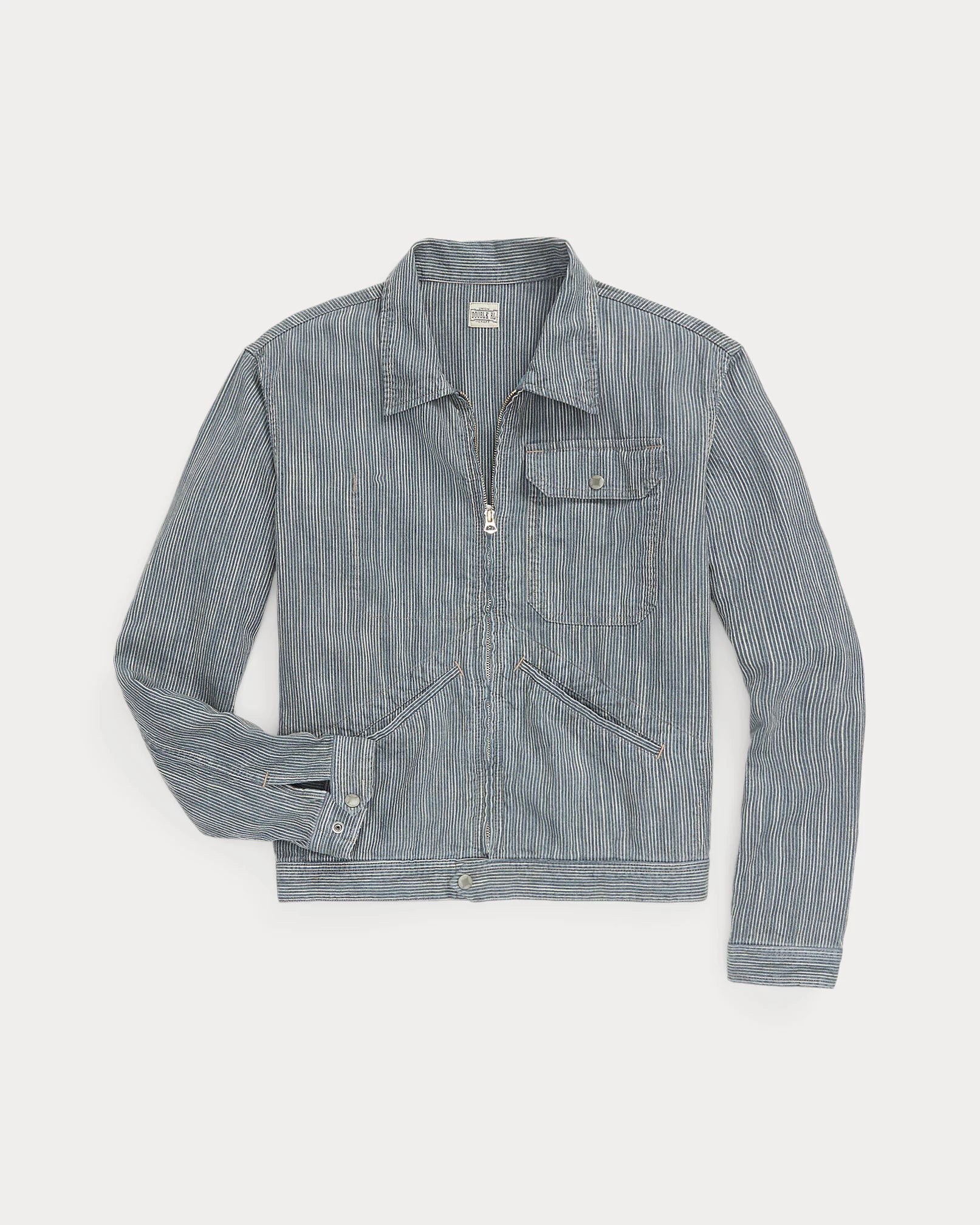 RRL Striped Cotton-Linen Jacket