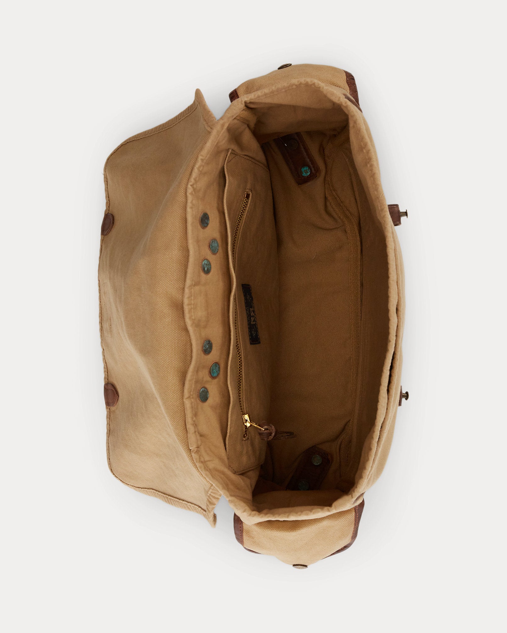 RRL Leather-Trim Canvas Backpack