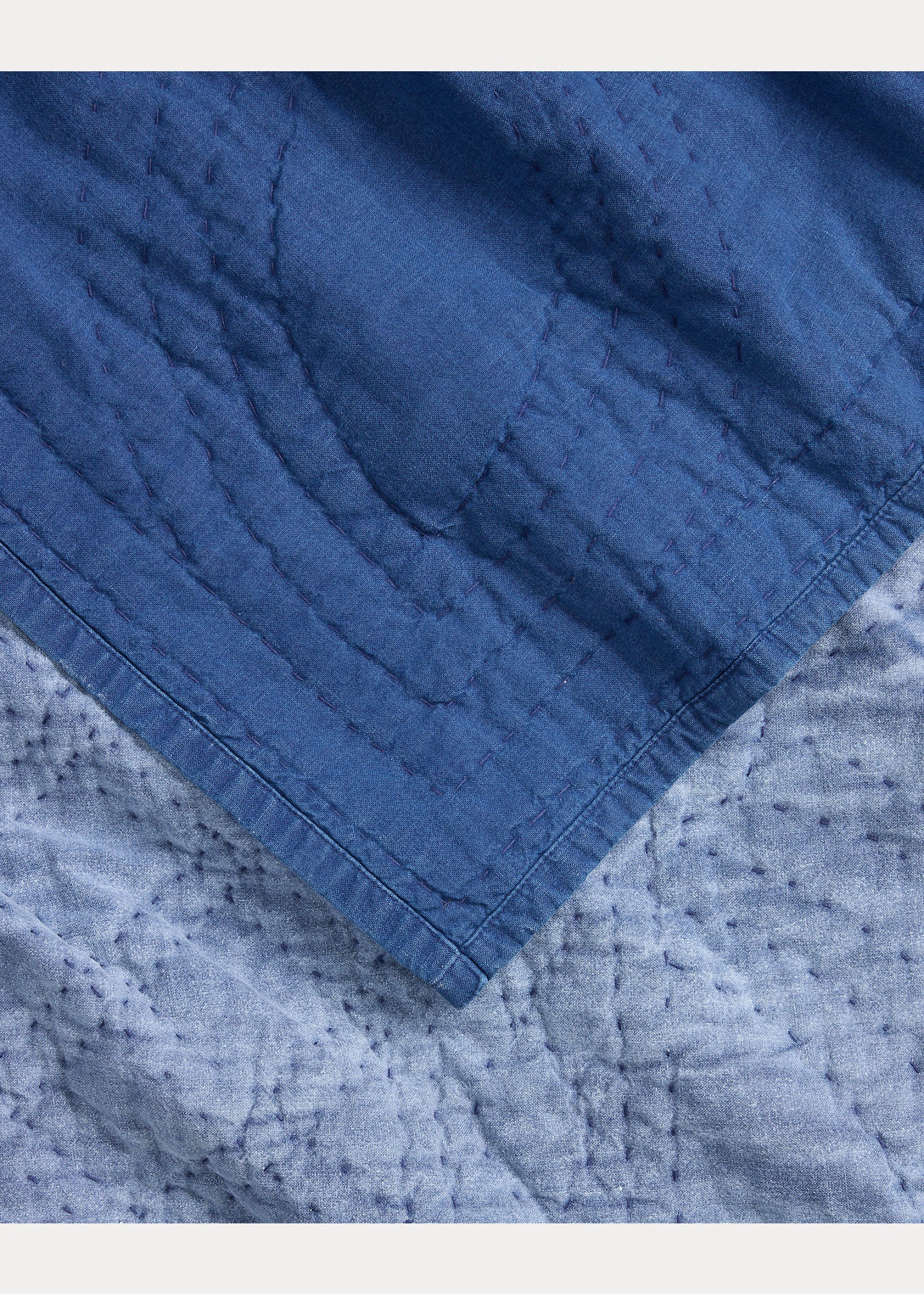 RRL Hand-Embroidered Indigo Quilt