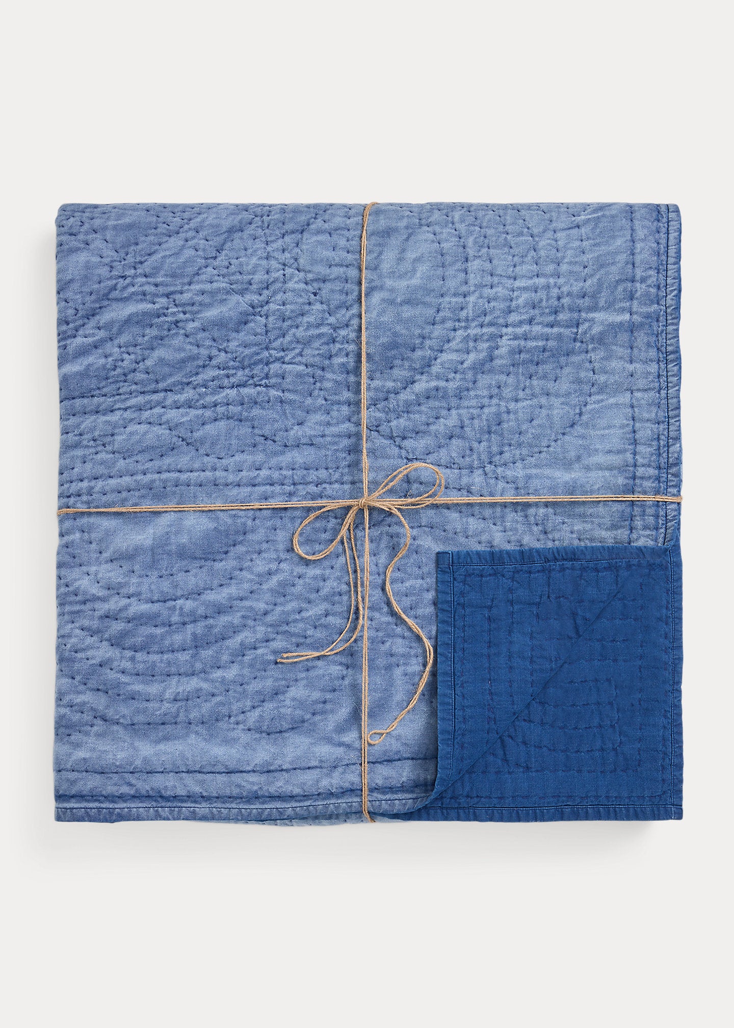 RRL Hand-Embroidered Indigo Quilt