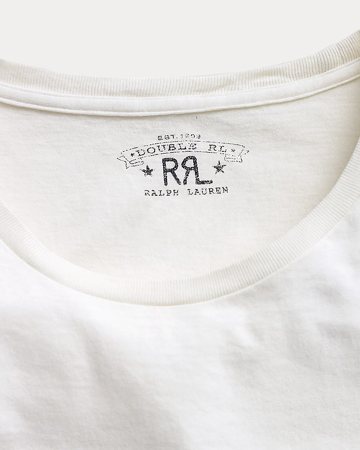 RRL Jersey Crewneck T-Shirt - White