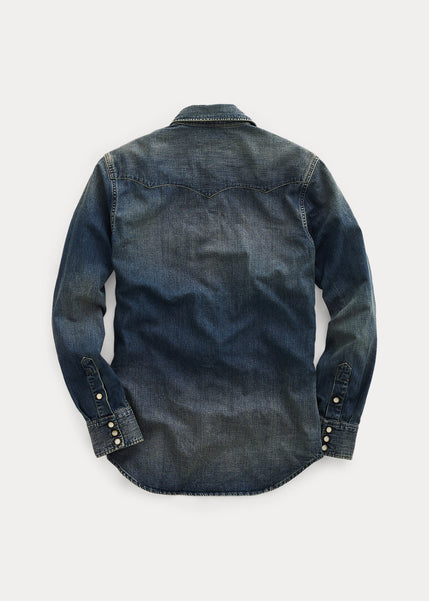 Slim Fit Denim Western Shirt