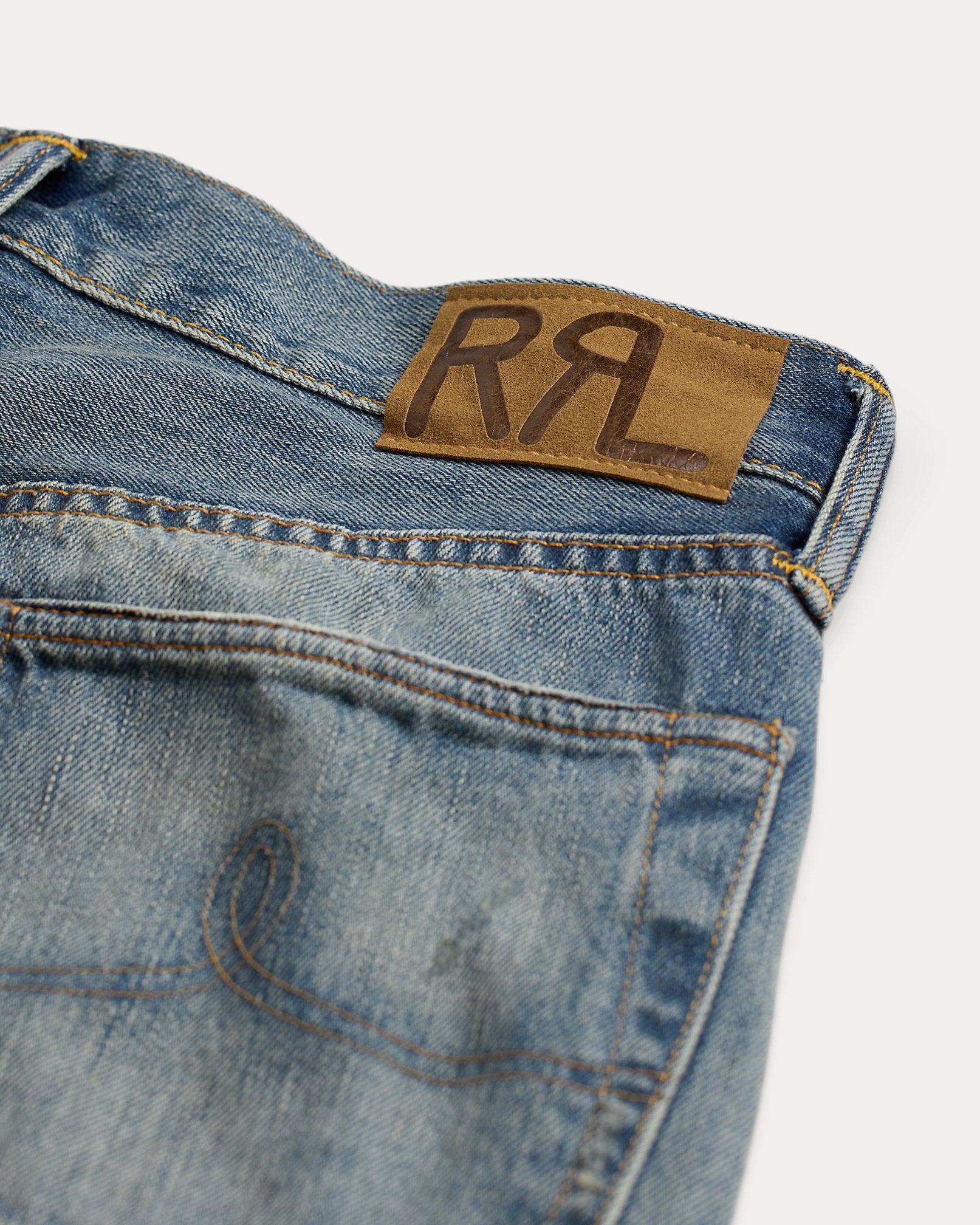 RRL High Boy Fit Repaired Heyland Jean