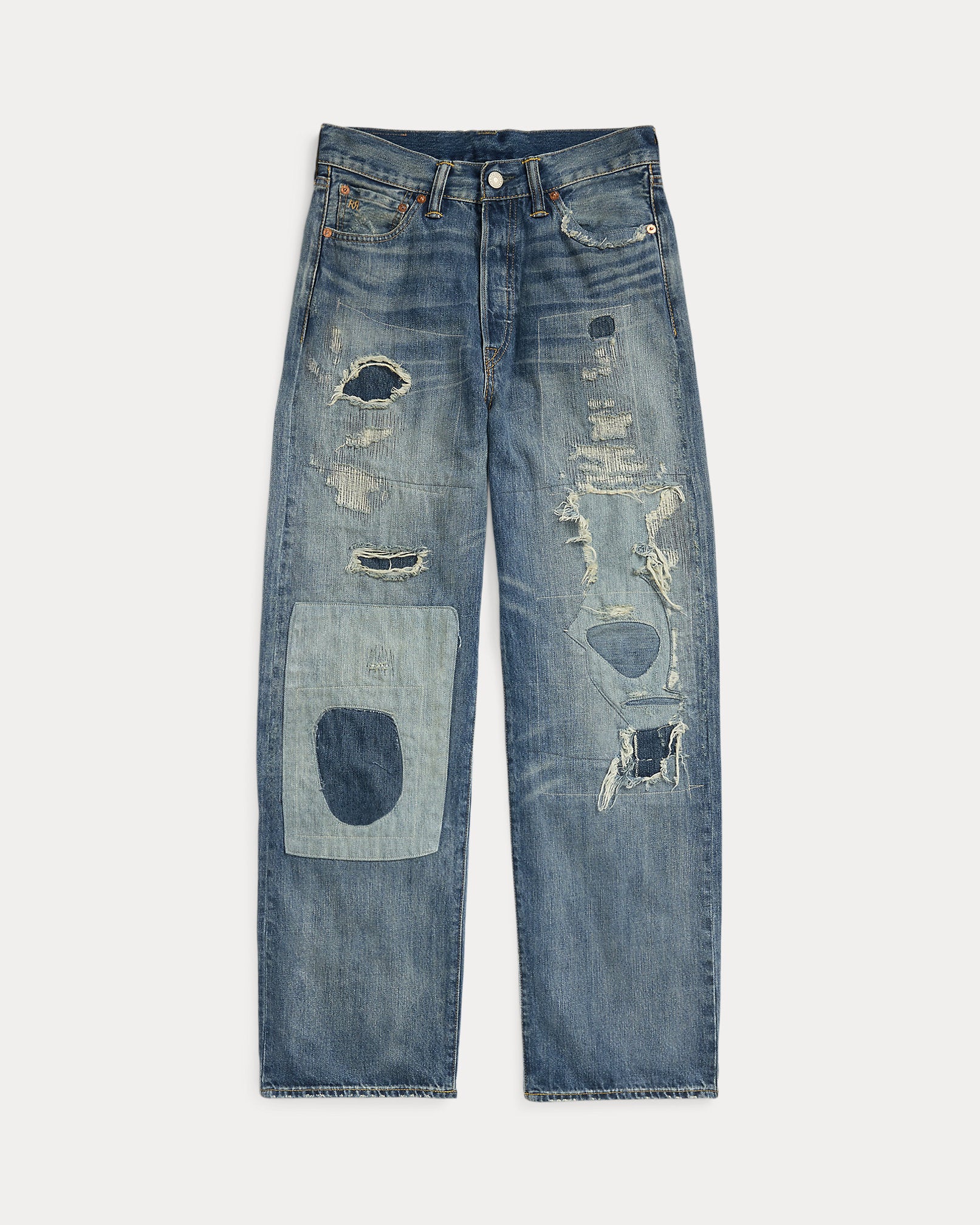 RRL High Boy Fit Repaired Heyland Jean