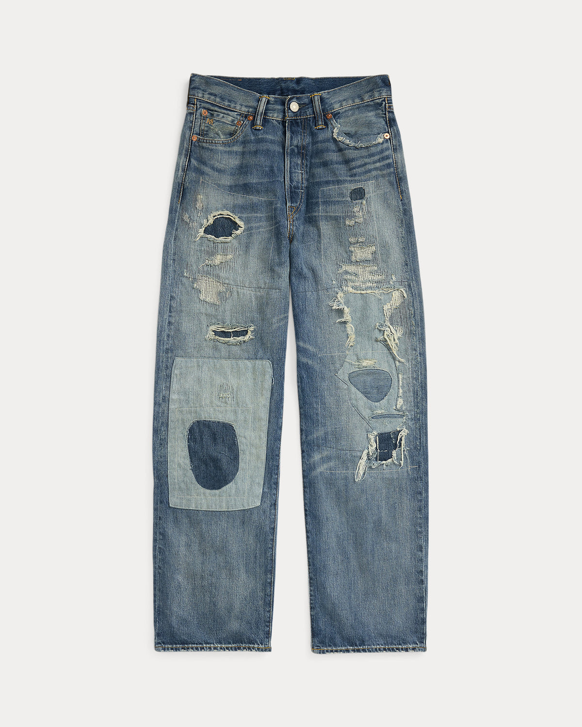 RRL High Boy Fit Repaired Heyland Jean