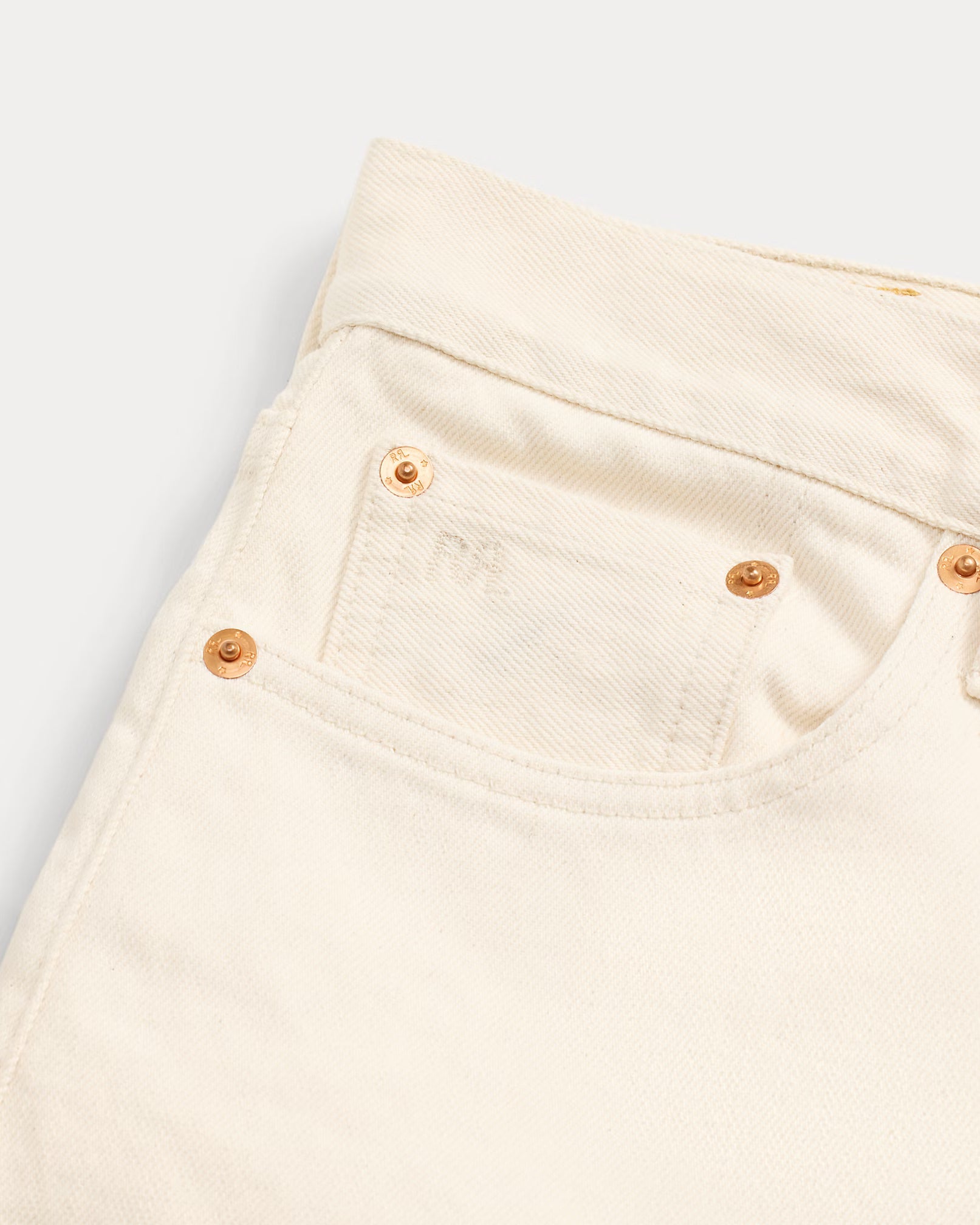 RRL Straight Leg Fit Seeded Natural Jean