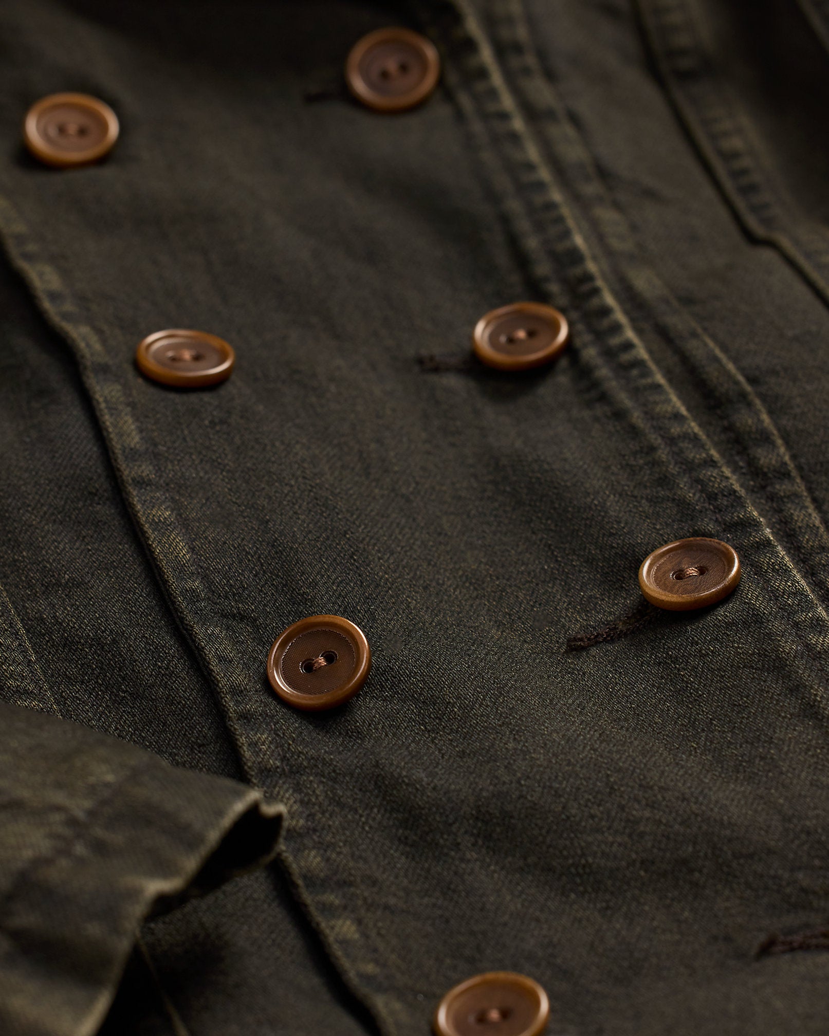 RRL Double-Breasted Black Denim Jacket