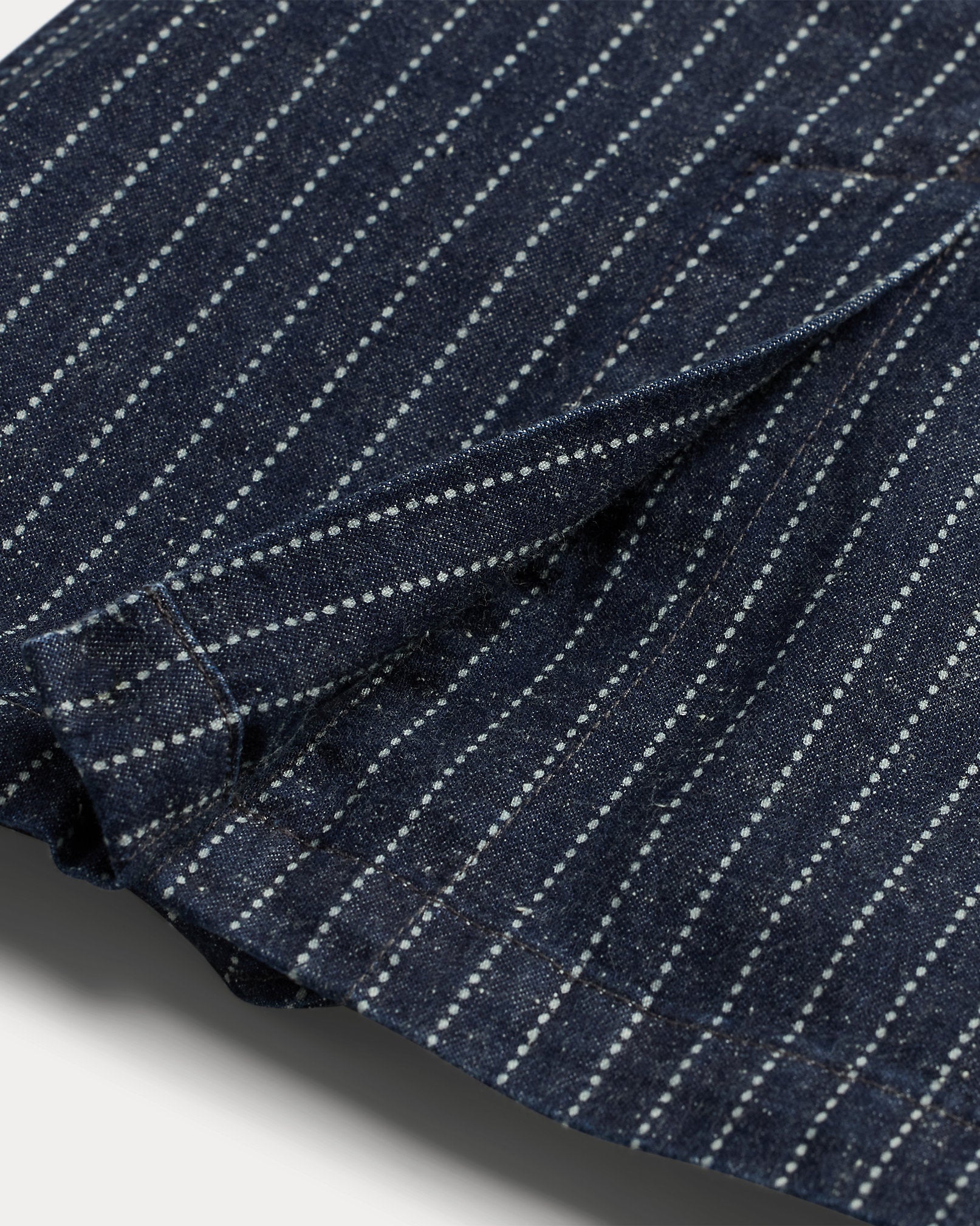 RRL Indigo Dot-Stripe Denim Blazer