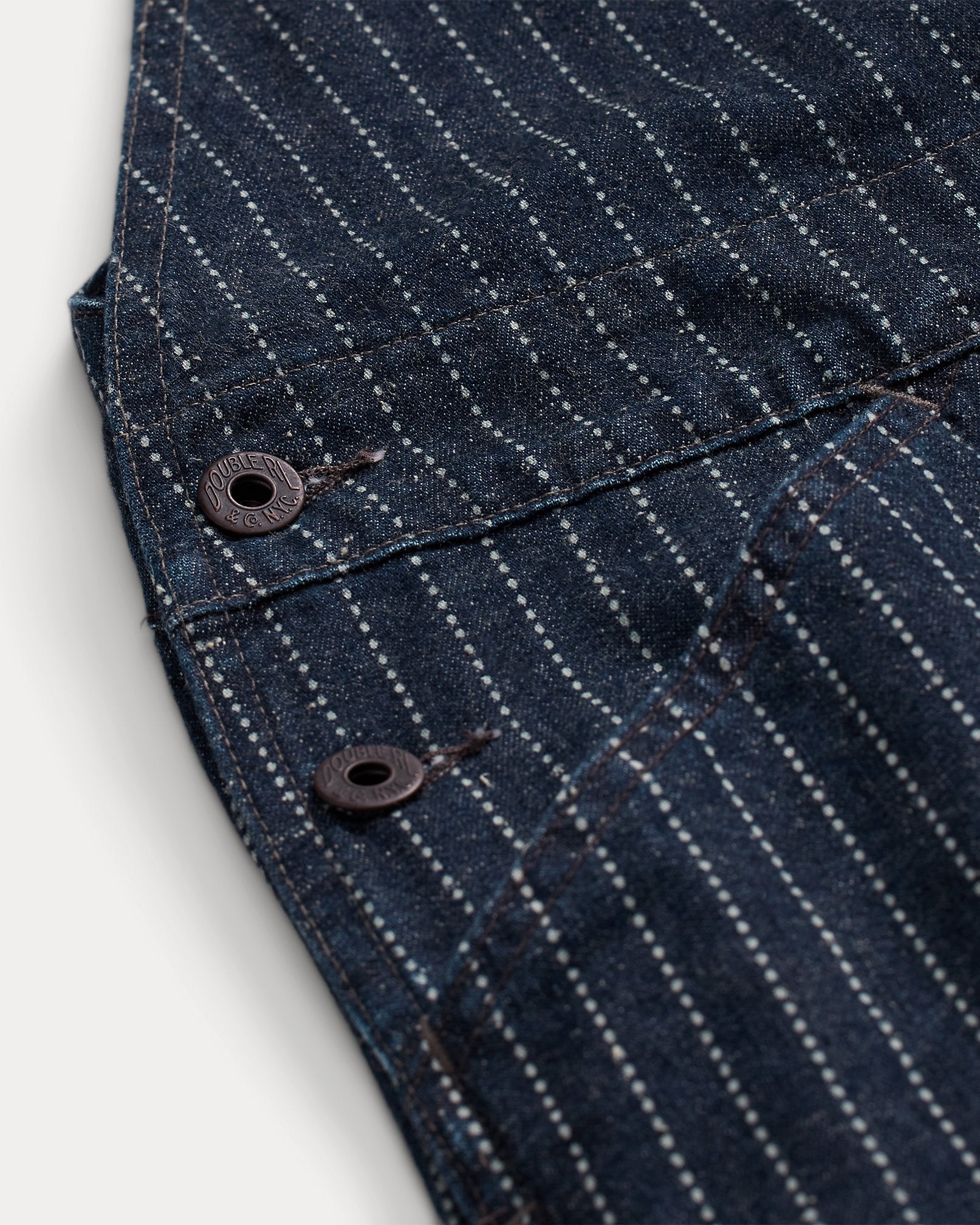 RRL Indigo Dot-Stripe Denim Overall
