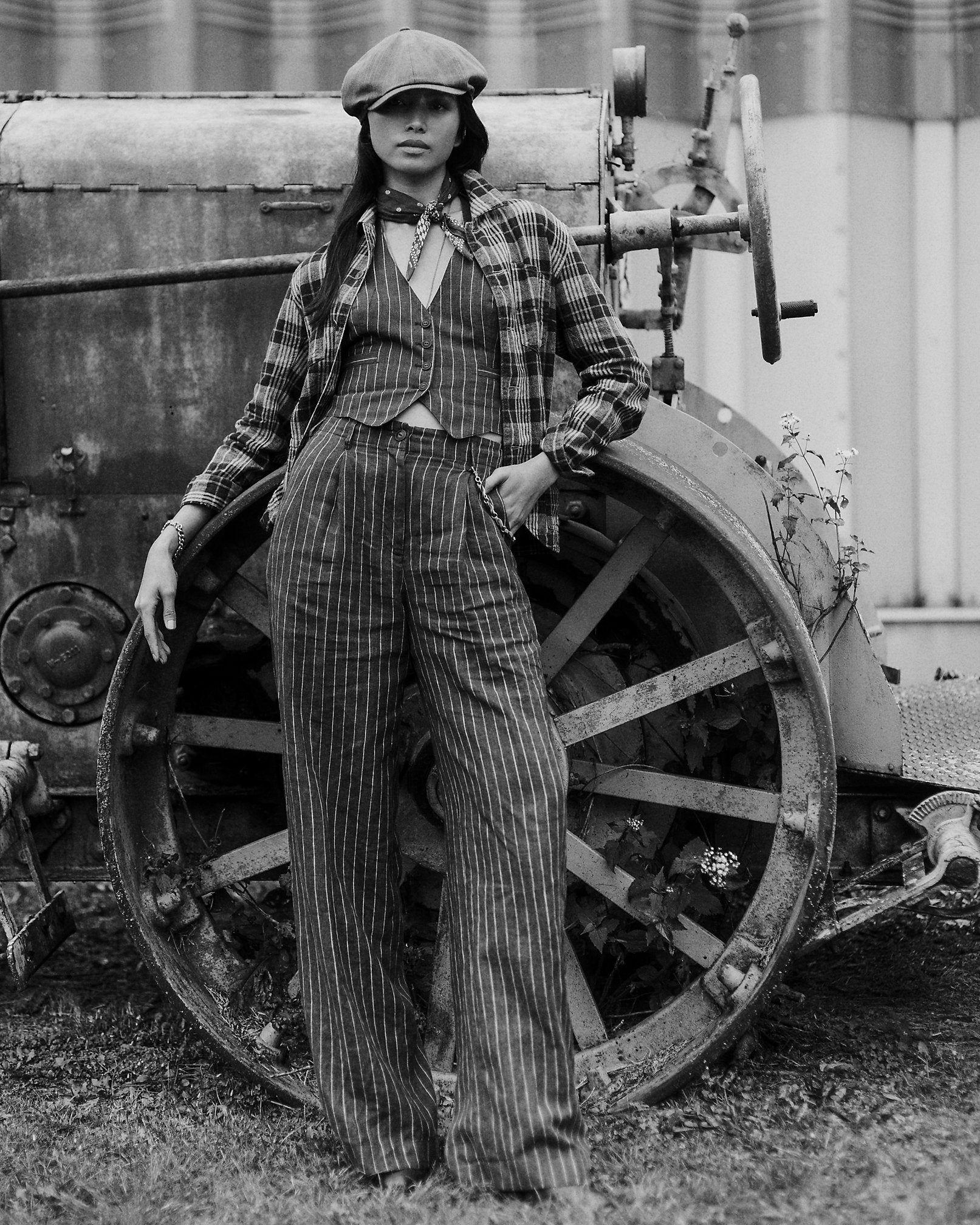 RRL Striped Linen Trouser