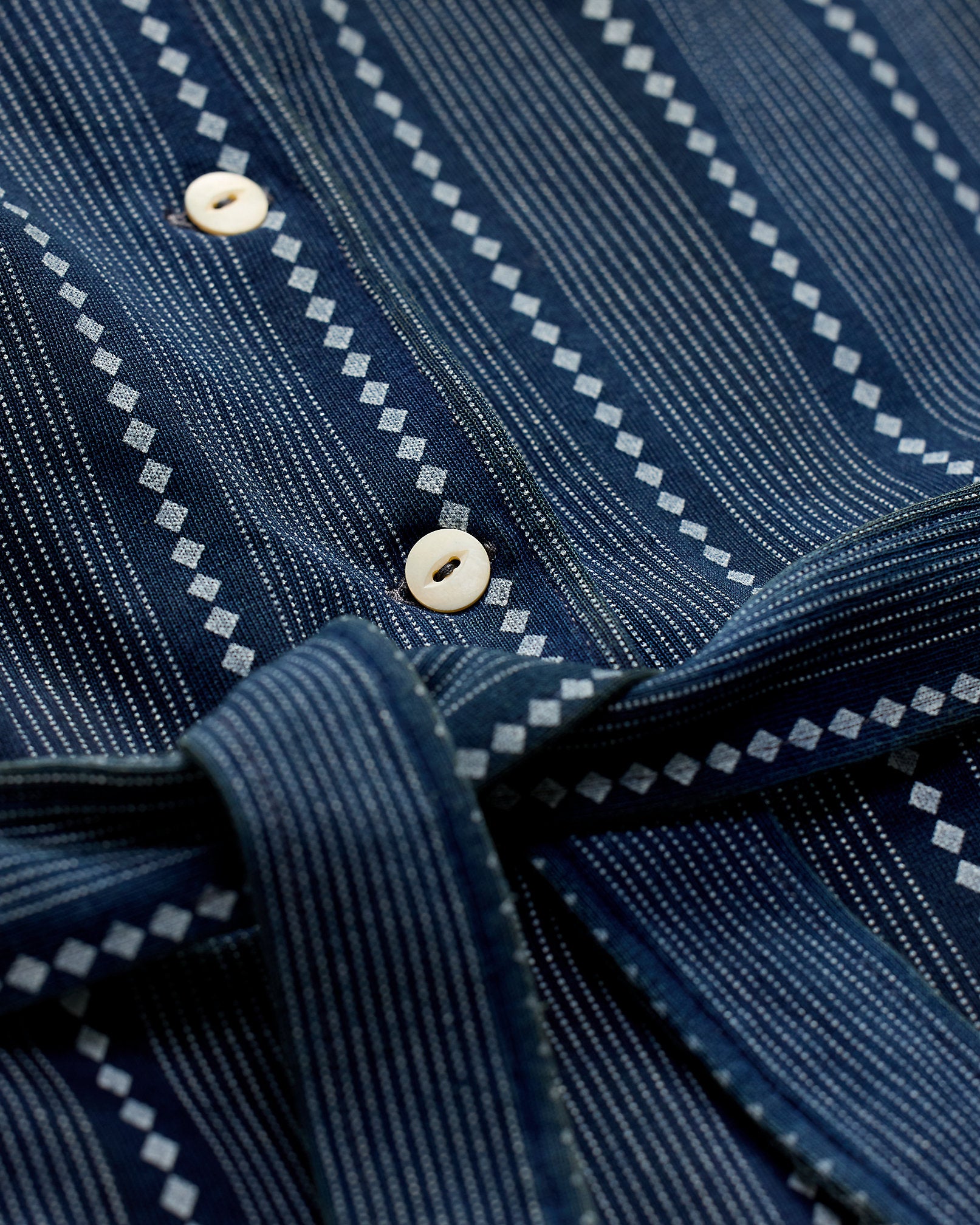 RRL Indigo Print Jersey Jumpsuit