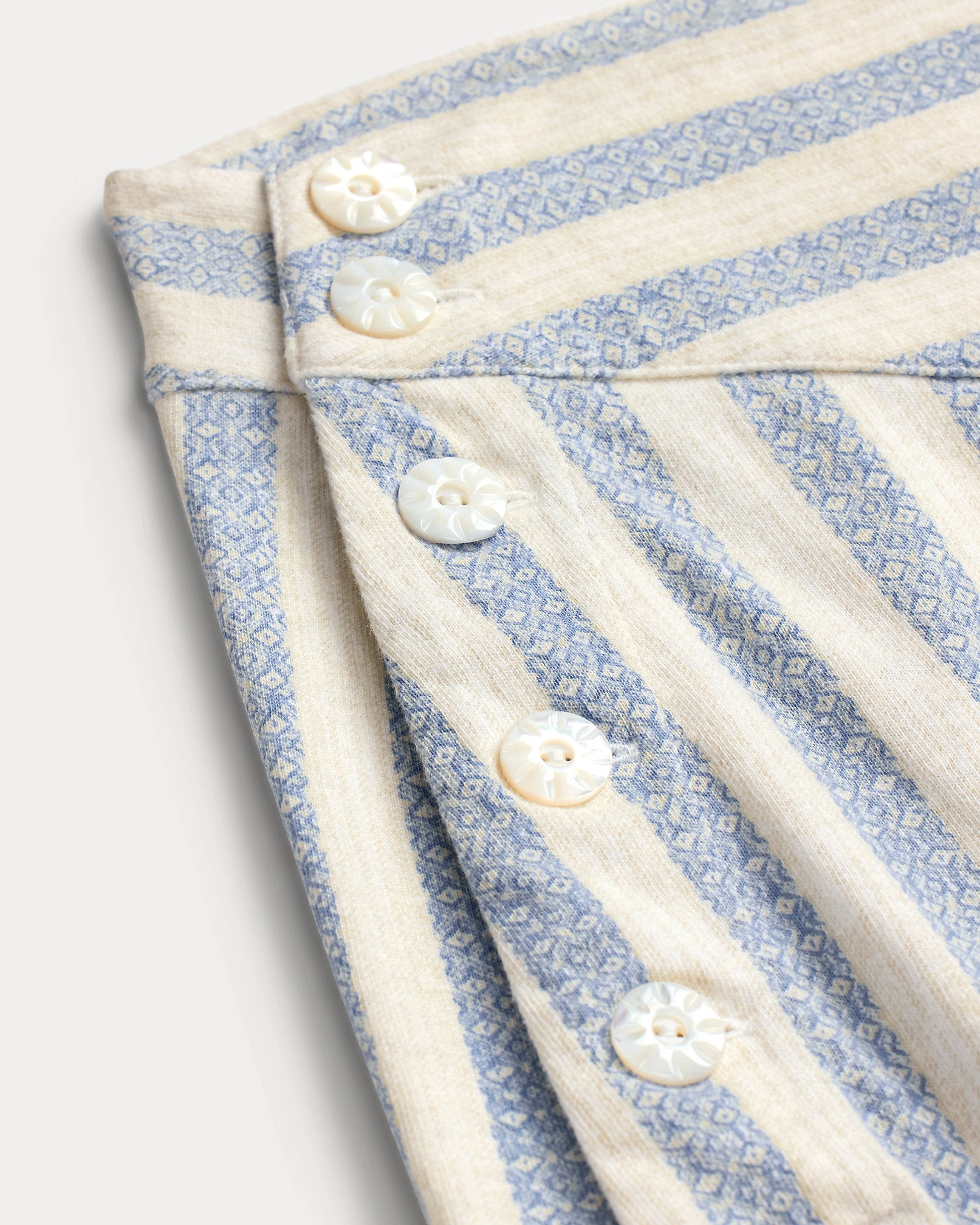 RRL Striped Linen-Cotton Jersey Pant