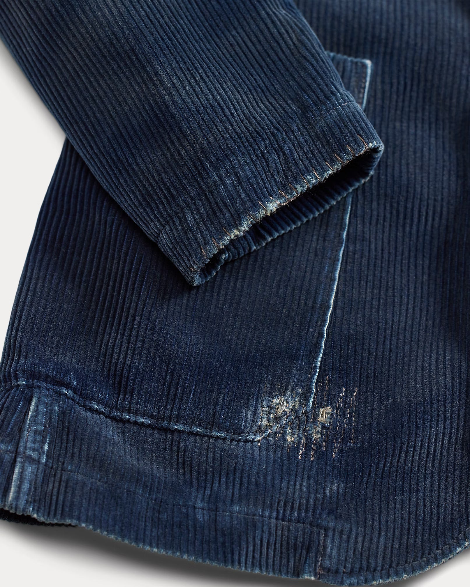 RRL Repaired Indigo Corduroy Blazer