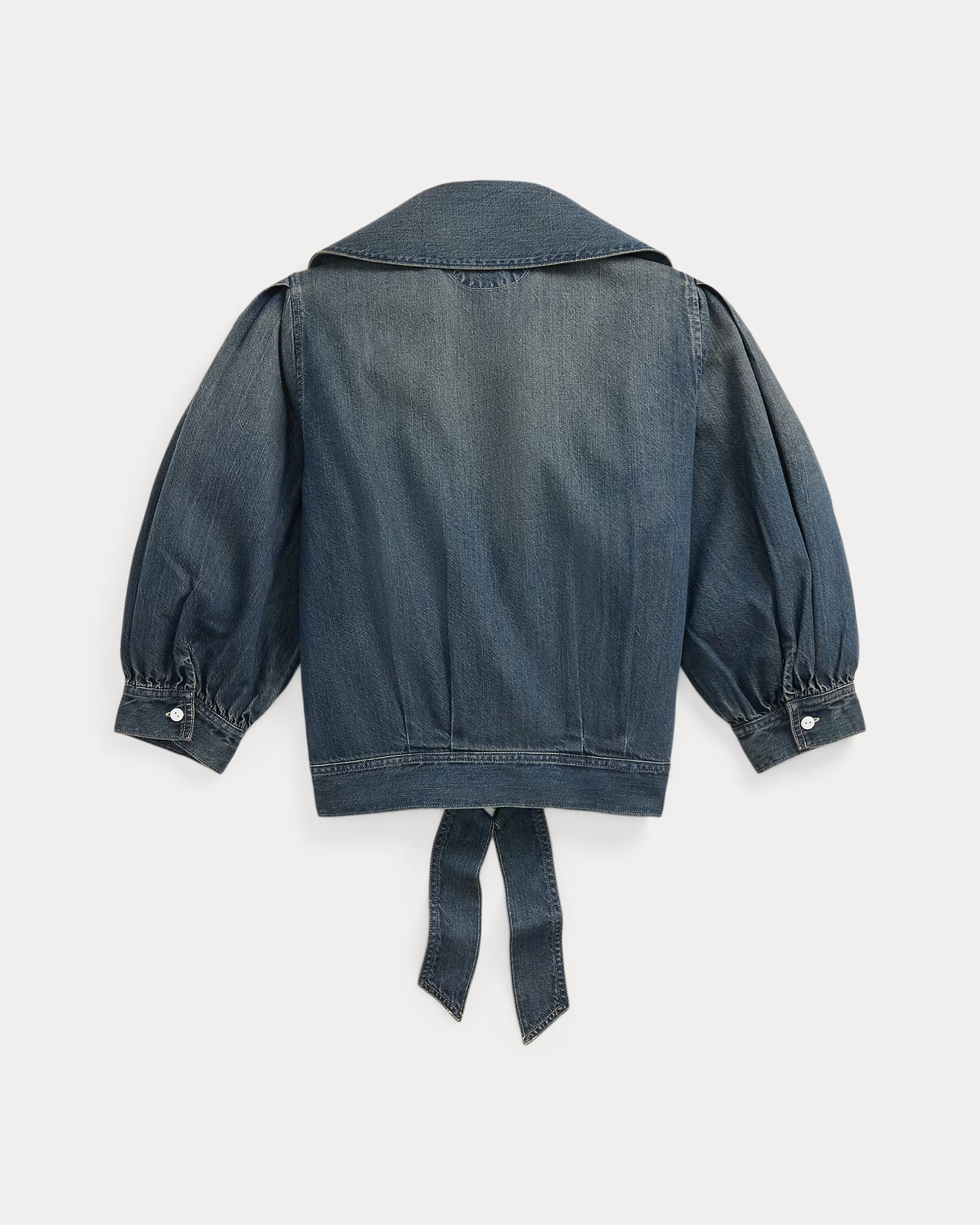 RRL Indigo Denim Wrap Blouse