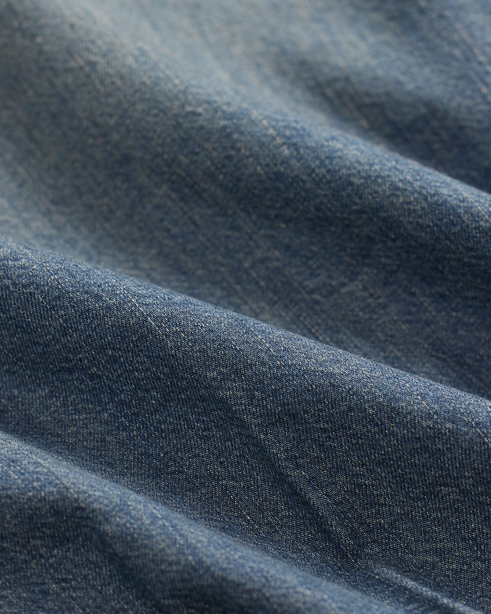 RRL Indigo Denim Wrap Blouse