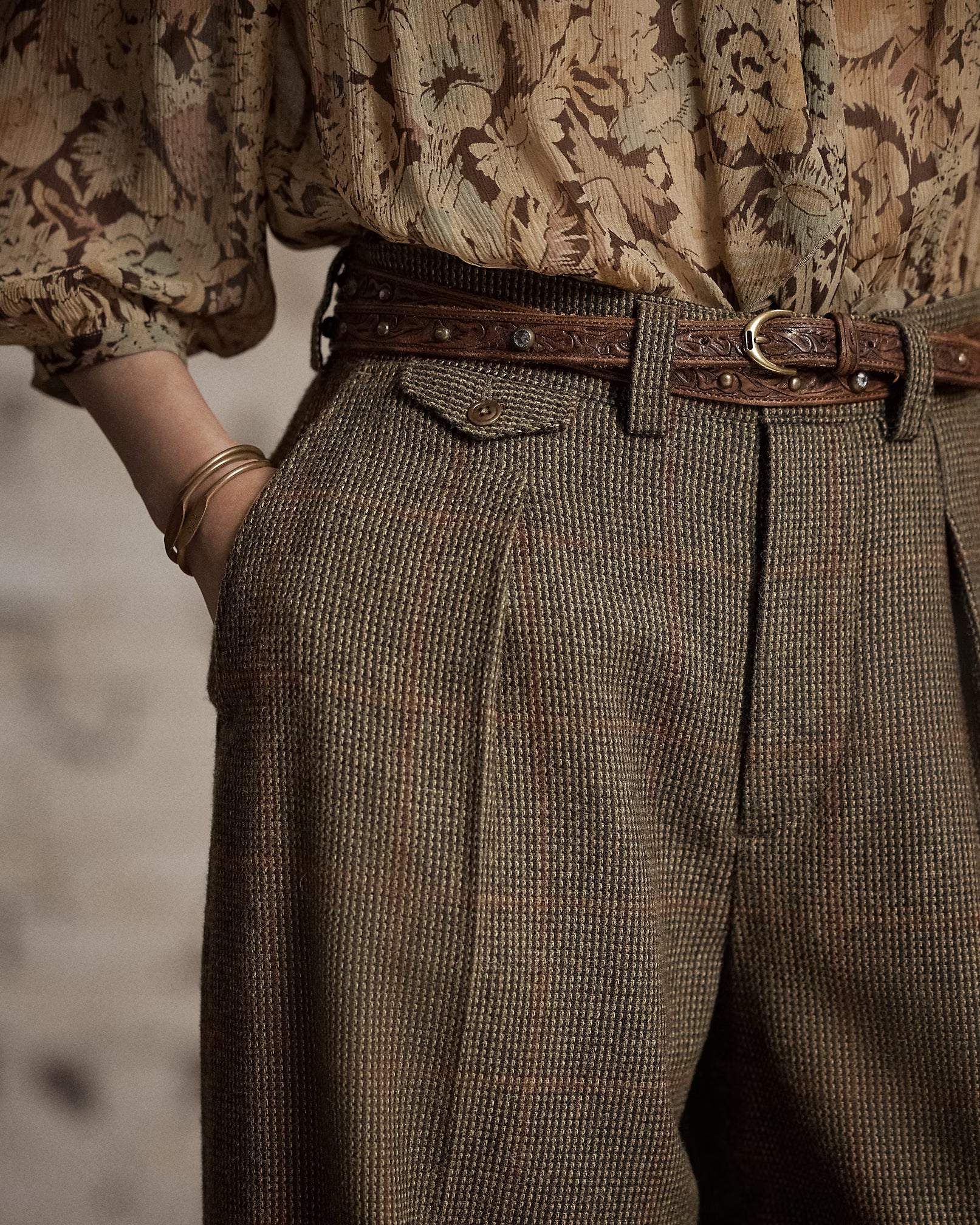 RRL Windowpane Tweed Pant