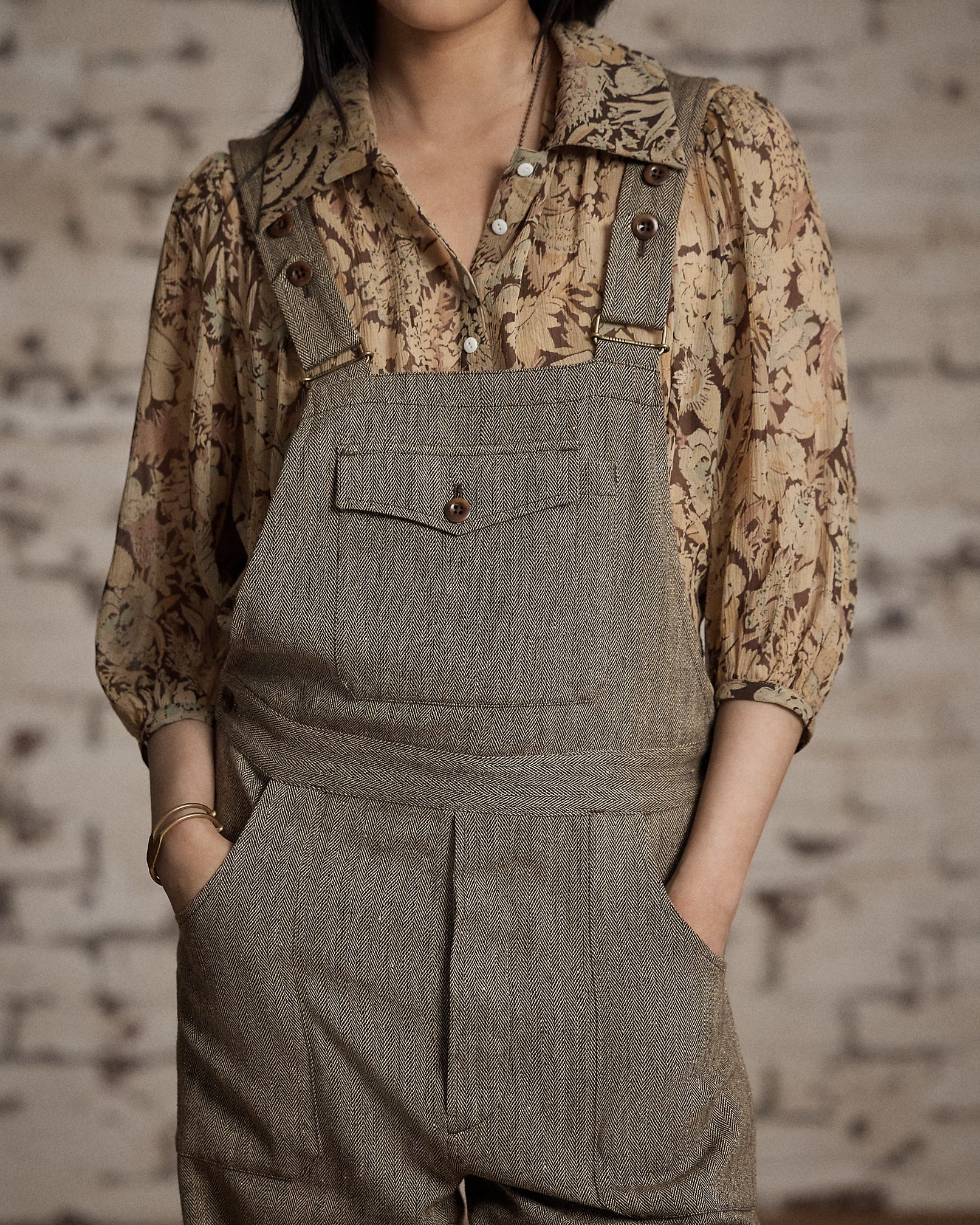 RRL Wool-Blend Herringbone Overall